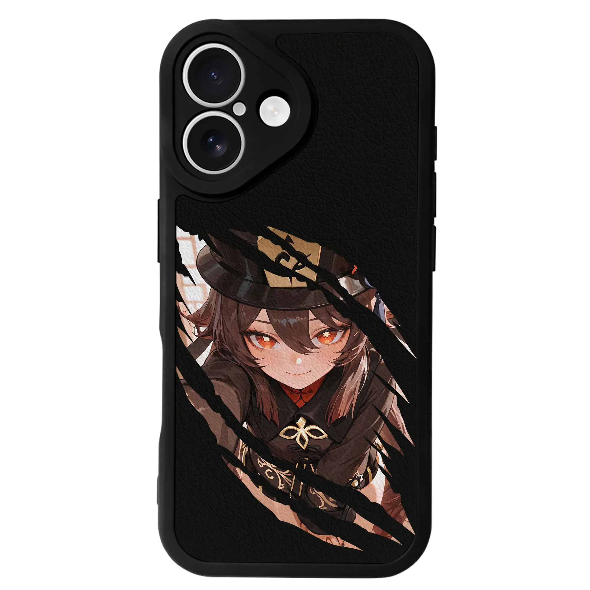 原 神 グッズ フータオ - IPhone 16シリーズ対応 ・ シリコンスマホケース ・ レザー調 ・ 高精度フィット ・ 耐衝撃 ・ ワイヤレス充電対応 ・ 精密カット